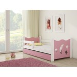 Otroška postelja 4kids Pink White